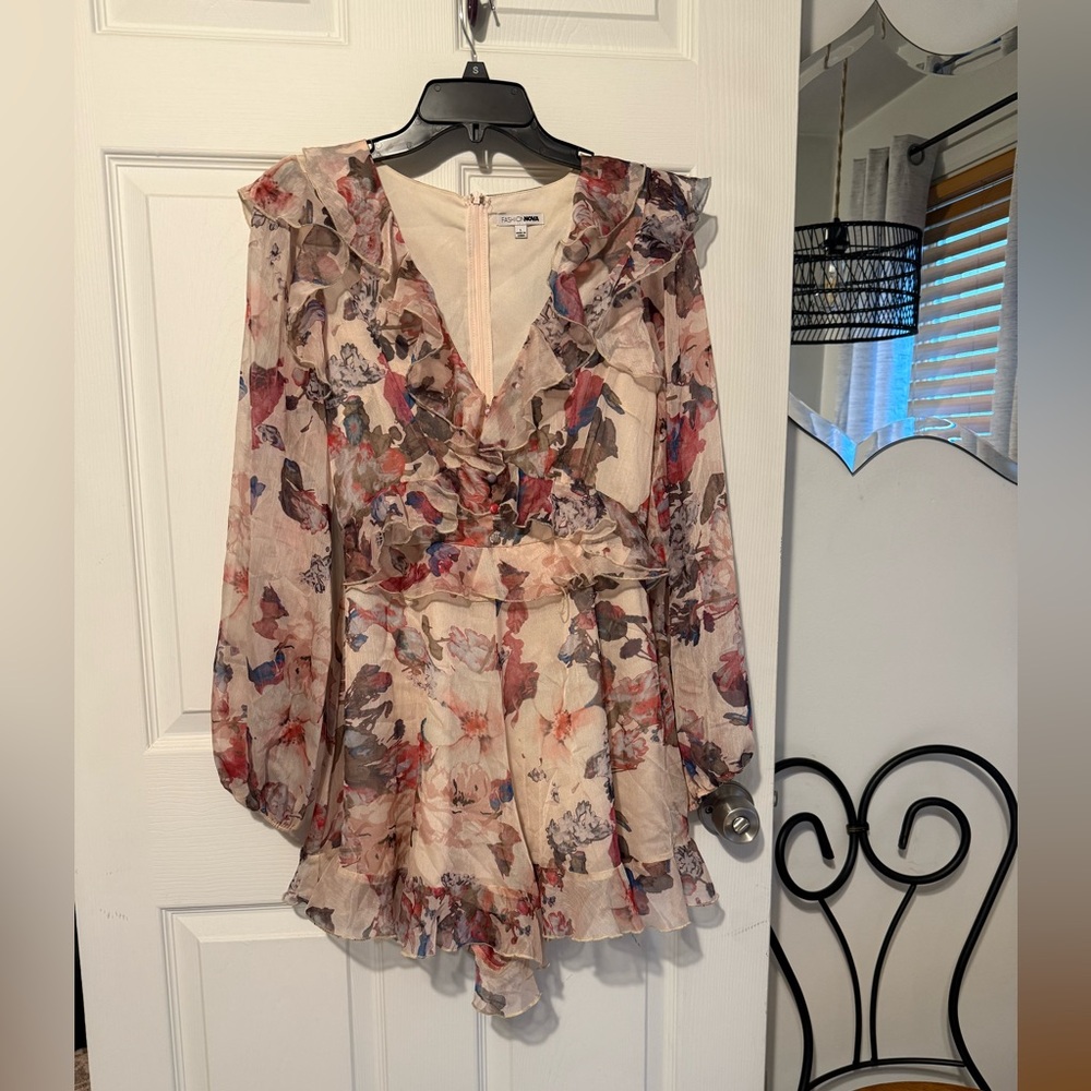 Floral Ruffle Romper